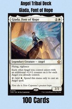 Angel Tribal Commander Deck Giada Font of Hope Magic MTG EDH Mono White 100 Card picture