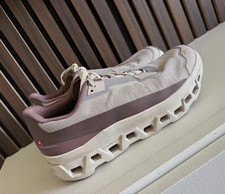 On Cloudmonster Void Low Top Lace Up Running Sneakers Gray Purple White picture