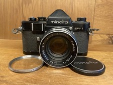 *Rare BLACK : Near Mint ++* Minolta SR-1 Film Camera Auto Rokkor 55mm F/1.8 /JPN picture