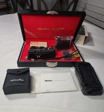 Vtg 1972 MINOLTA Japan QT Subminiature Spy Camera Kit w/Box + Case + Accessories picture