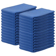 New Blue Huck Towels For Cleaning - 15x25 inch Multi Purpose Wiping Towels picture
