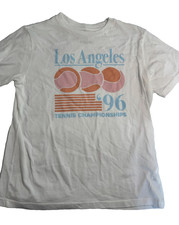 PacSun Kids Los Angeles 96 Tennis Championships Graphic T-Shirt Size XL 12 White picture
