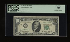 DBR 1963-A $10 FRN San Francisco Fr. 2017-L PCGS 30 Serial L79281697A picture