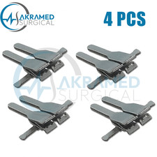 4Sets Neurosurgery Plastic Surgery Micro Vascular Clamps V-2 Small Size 4Set picture