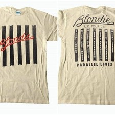 Rare Vtg Blondie 2 sided Sand Short Sleeve Unisex T shirt Men Women S-5XL picture