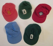 5 Vintage 1950s Felt Wool Youth Baseball Caps Hats picture