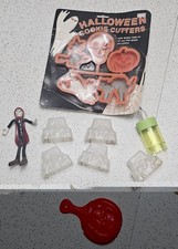Vintage Halloween Lot 1970s 1980s Spooky Gross Toys Decorations Pumpkin Vampire  picture