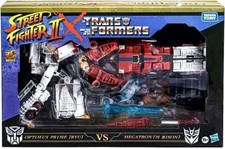 Transformers Street Fighter II x Optimus Prime Ryu vs Megatron M. Bison picture