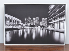 Downtown Los Angeles Water & Power Building – Black & White 20x30 Framed Canvas picture