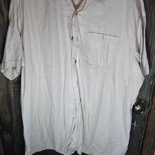 #50- Woolrich cream button-up shirt picture