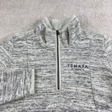NWT KUHL Ascendyr 1/4 Zip Pullover Women Large Ash White Fleece Tenaya picture