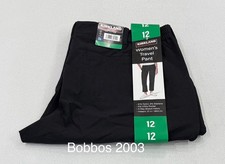 Kirkland Signature Women's Travel Pant, Black, Size 12 picture