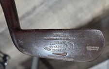 Antique Vtg Tom Stewart Alex Smith Wykagy CC Hickory Wood Shaft Golf Club Putter picture