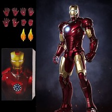 Marvel Avengers Iron Man Mark 3 MK3 Ironman Toy LED Light Action Figure Model picture