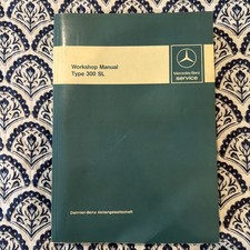 Mercedes Benz Workshop Manual Type 300 SL, 1963 Reprinted February 1986 picture
