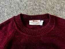 Fjallraven Women's Red Ovik Rewool Crew neck Sweater Medium picture