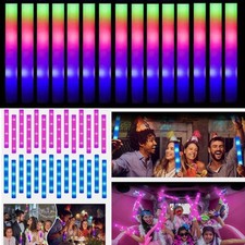 100-800Pcs LED Glow Sticks Bulk RGB Foam Light Up Concert Events Party Supplies picture