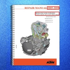KTM 250 SX-F EXC-F XC-F XCF-W SXS-F Engine Repair Manual 2005-08 - WIRE BOUND picture