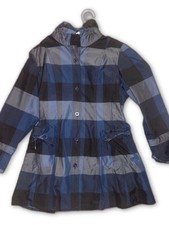 Burberry navy plaid jacket size 4 (XS) picture