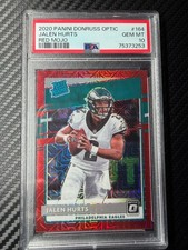 2020 Donruss Optic Red Mojo Jalen Hurts Rated Rookie #164 PSA 10 picture