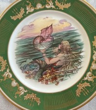 Rare Antique 1920s Nautilus Hotel Miami Beach Mermaid Plate Art Deco Nouveau  picture