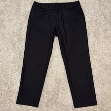 Lululemon ABC Classic Fit Pants 30” Warpstreme Mens 36 (FITS 36x28) Black Chino picture