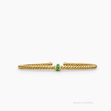 NEW Cable Classics Center StationDYurrmanBracelet in 18K Yellow Gold size M picture
