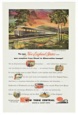 Original Vintage 1949 New York Central Railroad Berkshires Tourism print ad picture