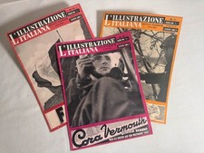 WWII Italian Propaganda Magazines L’Illustrazione Italiana Photojournalism Lot picture