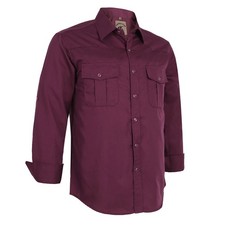 ⁠Coevals Club Mens  Long Sleeve Plaid Western Shirt Pearl Snap Button Down picture