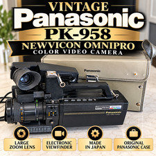 Vintage Panasonic PK-958 Newvicon Omnipro Color Video Camera Case Japan picture
