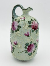 Antique Nippon Japanese Porcelain MEIJI-ERA Moriage beaded Floral 7.5” Vase picture