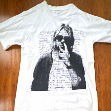 *RARE* Vintage 90s Kurt Cobain Bootleg Graphic T-Shirt picture