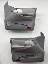 02-09 Chevy Trailblazer Front Door Panels Power OEM Gray/Light Gray picture