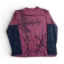 Gothic Y2K Long Sleeve Shirt Grunge Graphic Tee Streetwear Emo Goth Crew Neck picture
