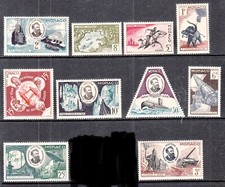 [OOS] Monaco #YT0427-YT436 MNH 1955 Jules Verne Submarine Balloon Tank [340-349] picture