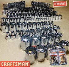 CRAFTSMAN 156 pc 1/4 3/8 1/2 Dr SAE METRIC MM 6pt 12pt wrench socket set 164 118 picture