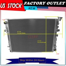 All Aluminum Radiator For Ram 1500 Pickup 4.7L 5.7L V8 2009-2018 3Rows DPI:13129 picture