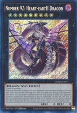 YUGIOH 1x Number 92: Heart-eartH Dragon Secret Rare BLMR-EN077 NM picture