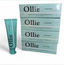Ollie 10% nano HYDROXYAPATITE Clean Mint  toothpaste 1oz/28g 4-pack picture