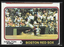 1974 Topps #105 Carlton Fisk Boston Red Sox PR ** MISCUT ** picture