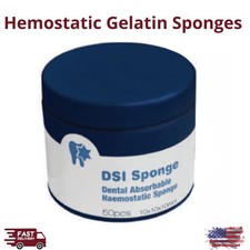 DSI Absorbable Gelatin Hemostatic Sponges 50/Jar Non-Sterile Dental Dressing picture