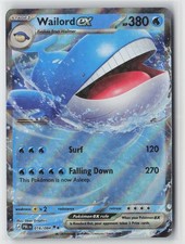 Wailord ex Double Rare ME05: Pitch Black 016/084 NM picture