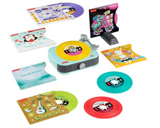 Fisher-Price Deluxe Rockin’ Record Player Musical Toy with 6 Albums Ages 3+ picture