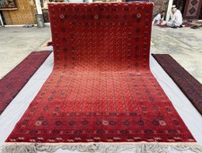 Fine Antique Afghan Bokhara Rug 7x10 Hand Knotted Persian Style Oriental Carpet picture
