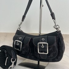 Model CQ184 Ashton Baguette Signature Denim Handbag Shoulder Women picture