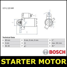 Starter Motor Fits BMW X4 F26 Opt2/2 3.0 30d 35d N57D30A N57D30B F26 0202206890 picture