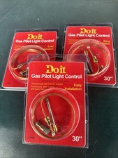 Lot of 3 - Do It 30” Gas Pilot Light Control Thermocouple with Adapters 410594 picture