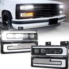 NEW MOVOTOR LED Headlight Assembly Compatible with 1988-1998 Chevy GMC 2 picture