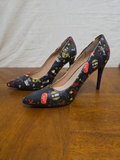 ŌE Clōe No Drama Heels Stilettos Blue Pointed Toe Shoes Size 7 US  picture